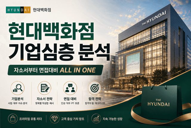 현대백화점 기업 심층 분석(26년 최신)