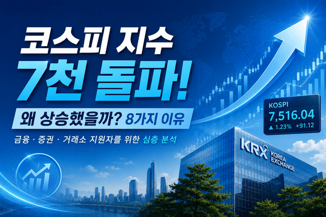26년 코스피 지수 연일 상승 - 8가지 이유 분석(거래소 및 금융, 증권 지원자 필독)