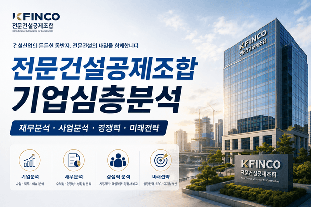 전문건설공제조합 기업 심층 분석(최신 26년 전문건설공제조합 자소서 및 면접을 위한 기업 분석)