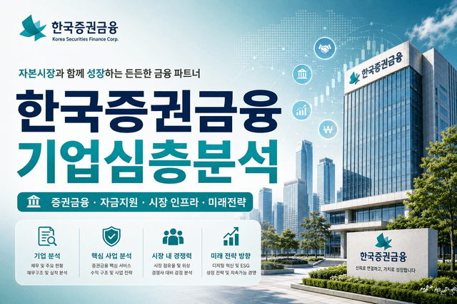 한국증권금융 기업 심층 분석(최신 26년 업데이트 예정)