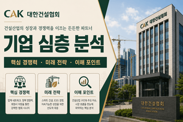 대한건설협회 자소서 및 면접 대비를 위한 기업, 업계 이슈 분석(최신 26년)