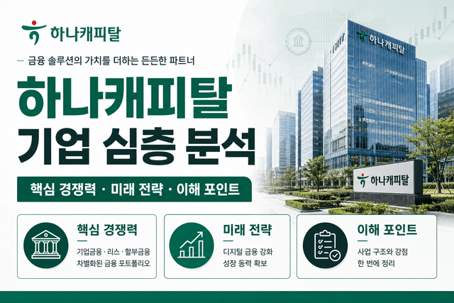 하나캐피탈 자소서 및 면접 대비를 위한 분석(최신 26년)