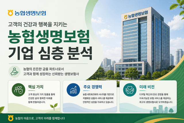 NH농협생명보험 자소서 및 면접 대비를 위한 기업 분석