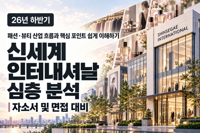신세계 인터내셔날 자소서 및 면접 대비를 위한 기업 분석 (최신 26년)