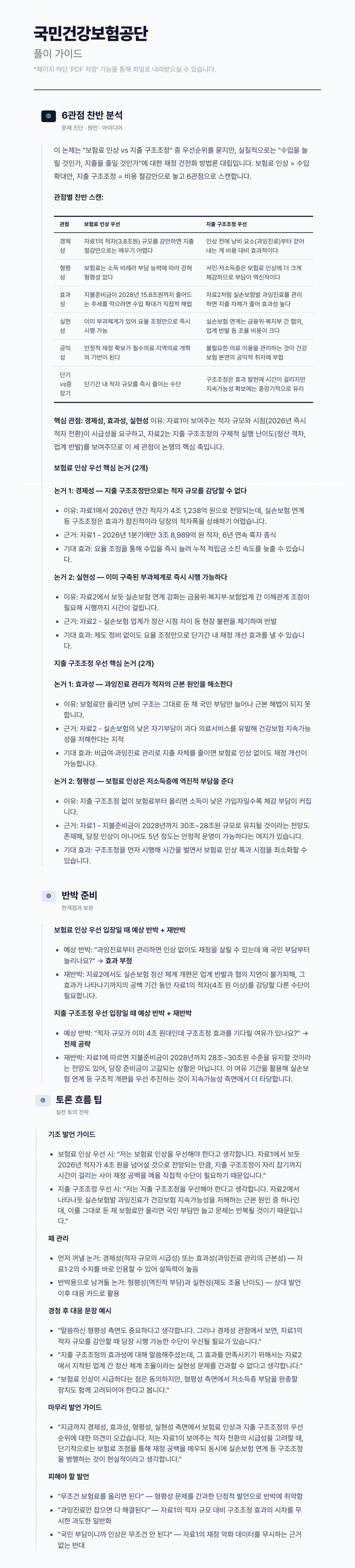 토론 풀이 예시