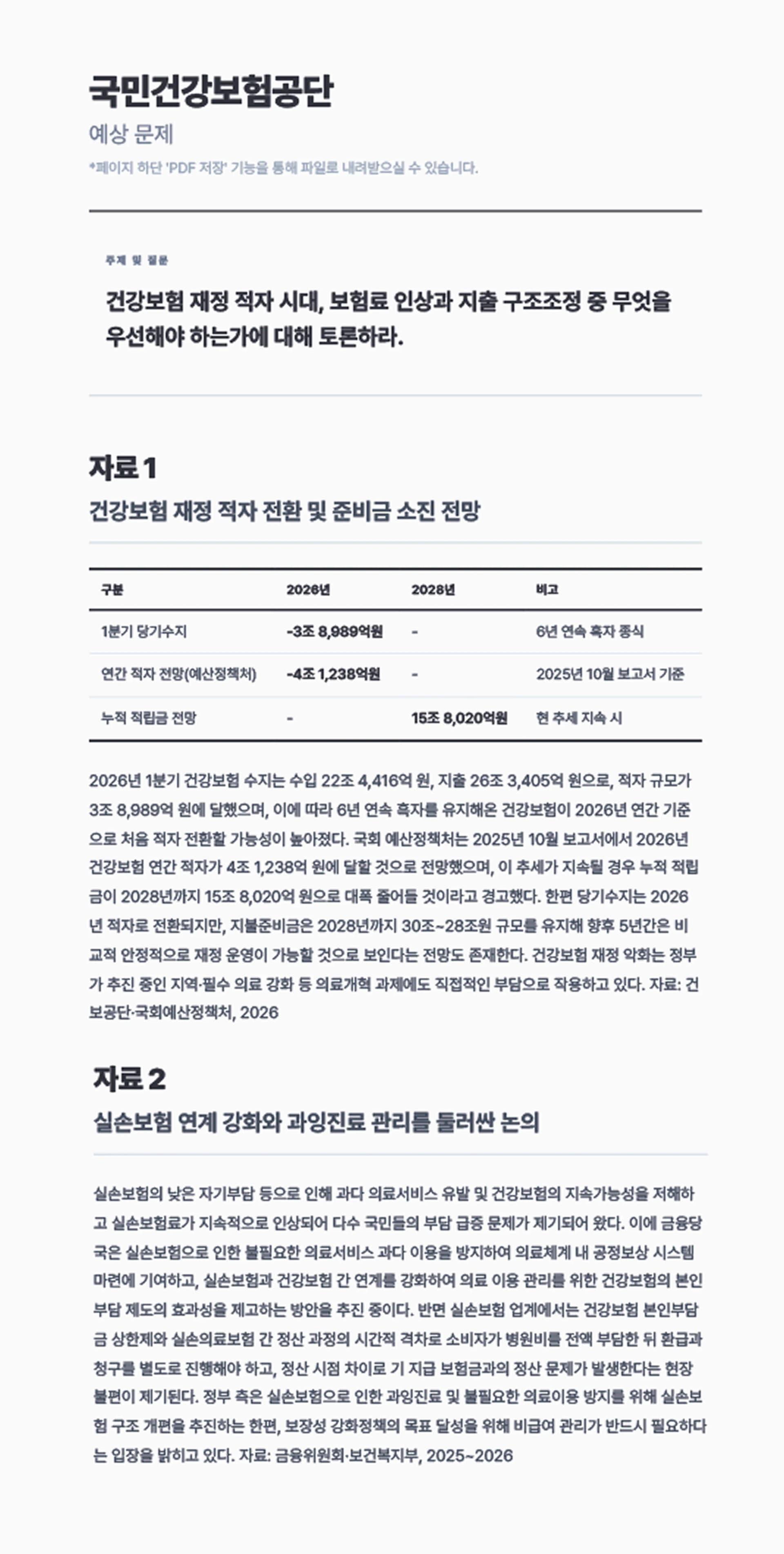 토론 문제 예시