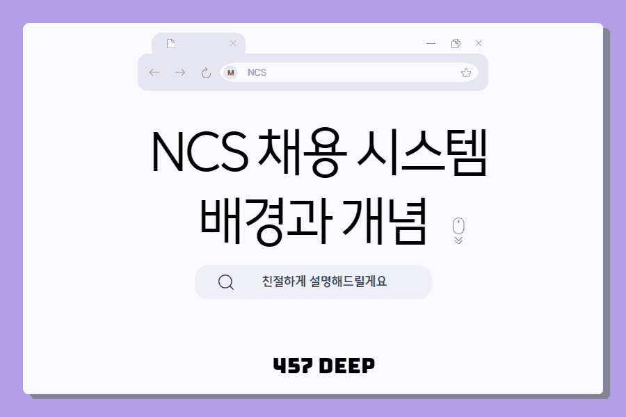NCS 기반 채용 시스템의 배경과 개념을 이해하자!