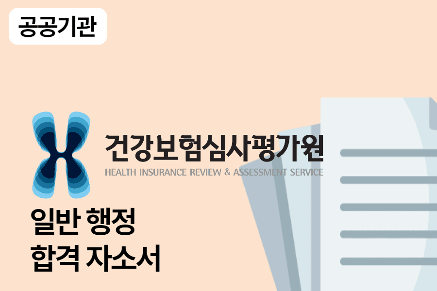 심평원 행정 합격 자소서 1편