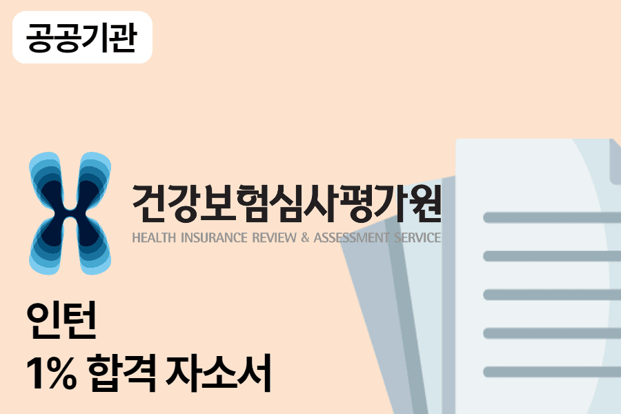 심평원 체험형 인턴 합격 자소서 1편