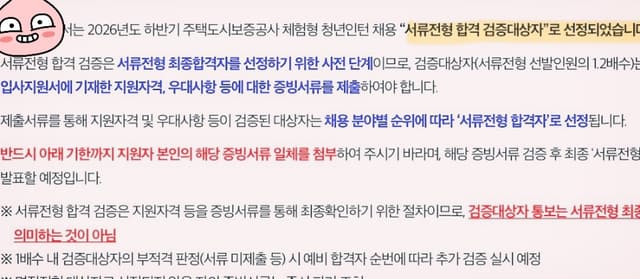 자소서가 중요한 HUG 인턴 합격(첨삭멘토님 감사합니다)