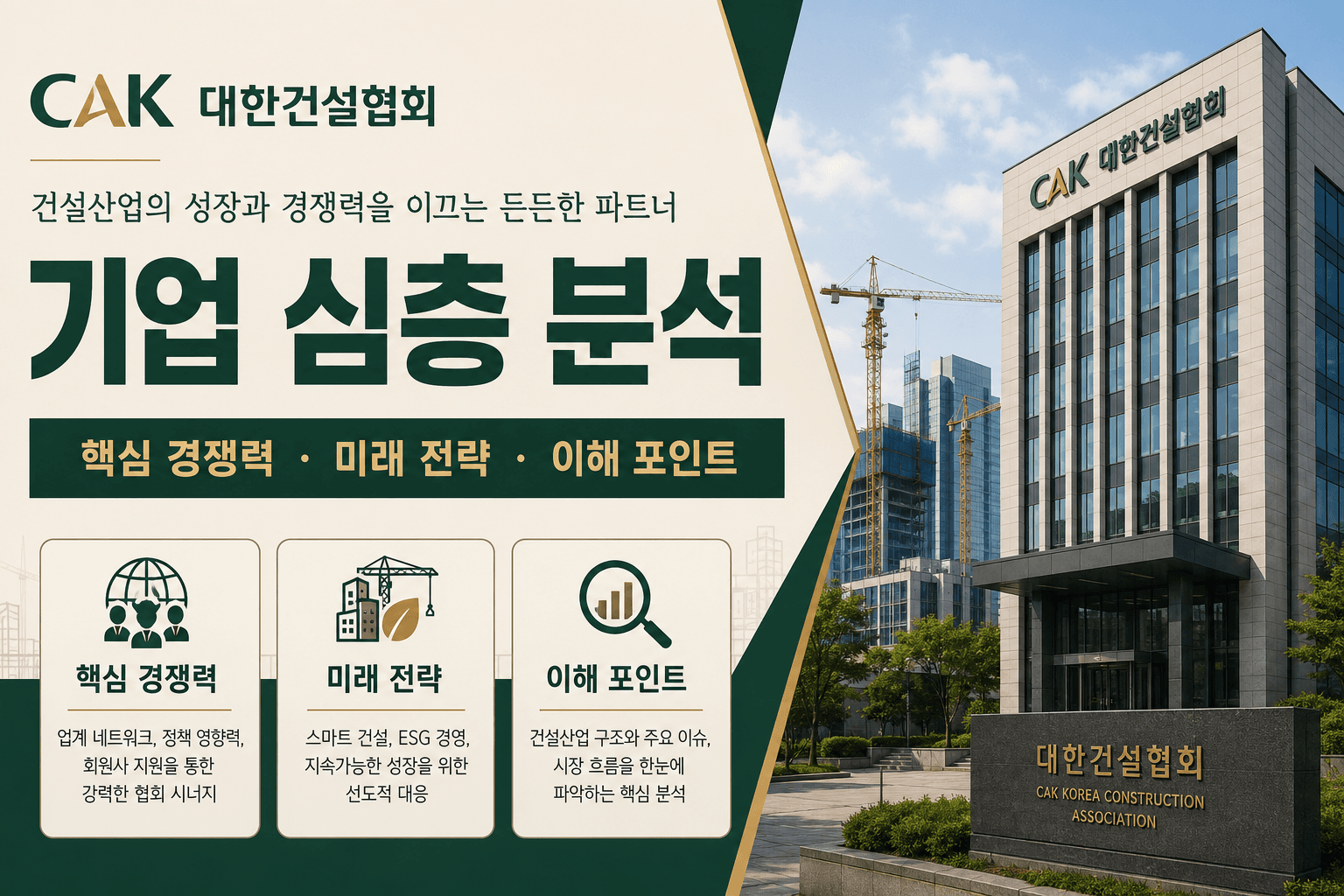 대한건설협회 자소서 및 면접 대비를 위한 기업, 업계 이슈 분석(최신 26년)