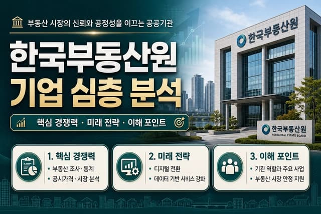 한국부동산원 기업 분석 (최신 26년)