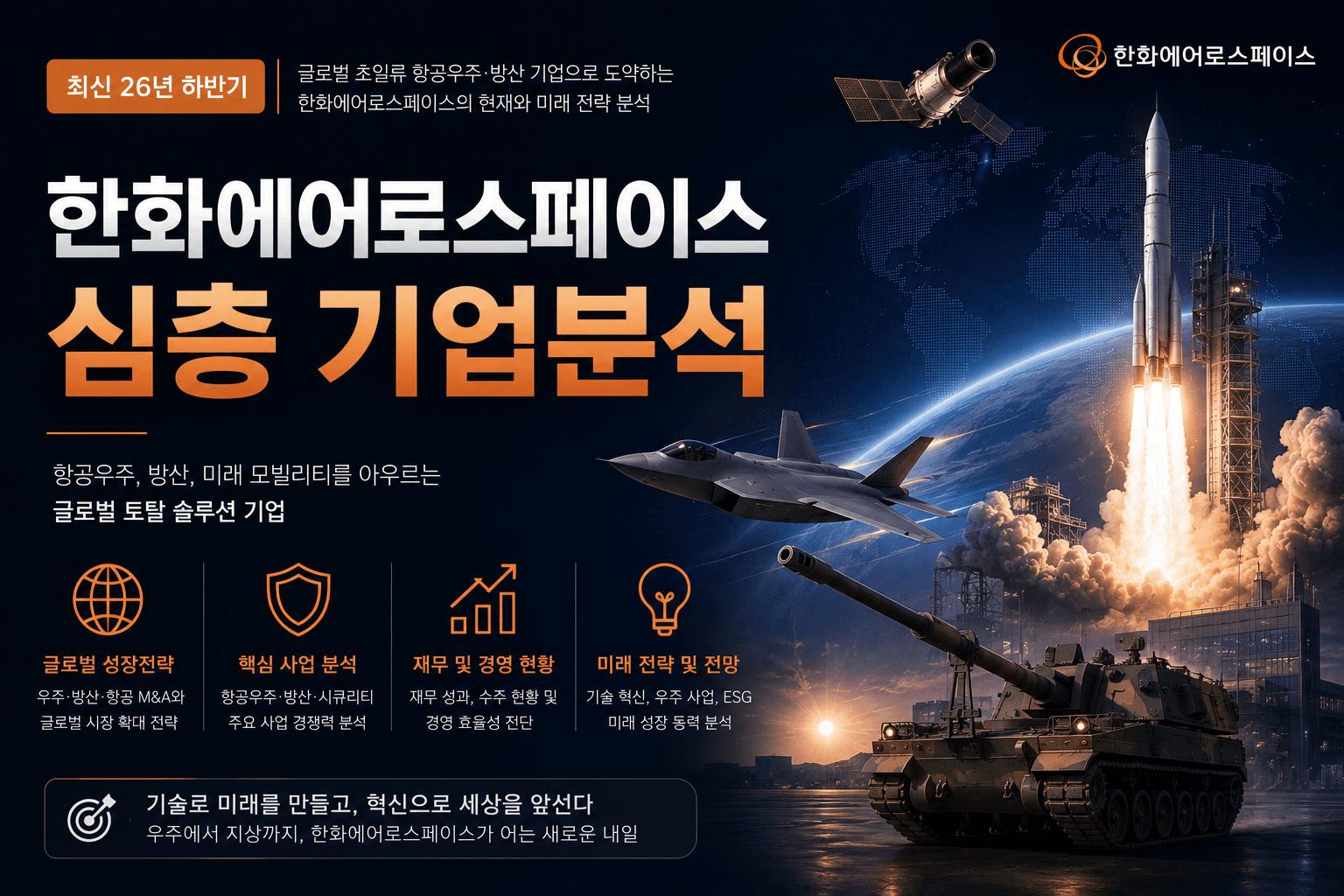 (업데이트 예정) 한화에어로스페이스 자소서 및 면접 대비를 위한 기업 심층 분석(최신 26년)