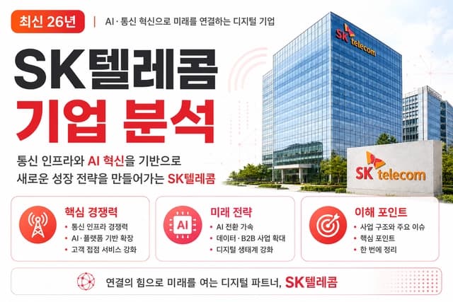 SK텔레콤 자소서 및 면접 대비를 위한 기업 심층 분석 (최신 26년)